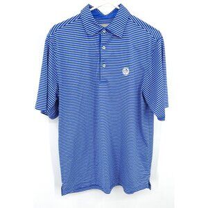 Donald Ross Golf Polo Shirt Sz M Conway Farms Golf Club Striped Embroidered Logo